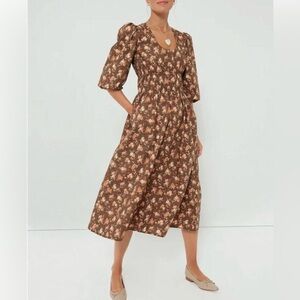 Tuckernuck Rosewood Chintz Floral Marlena Midi Dress
